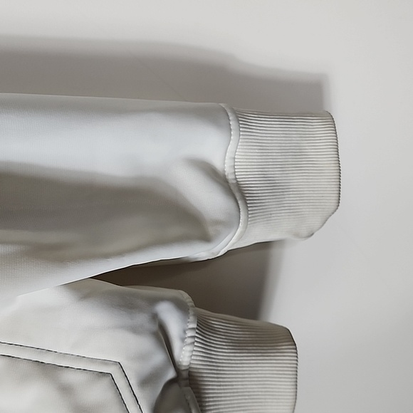 Vintage SEAN JOHN Mens Large Track Jacket Off White Full Zip Long Sleeve - Picture 7 of 8